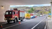 Unfall - Flughafen-Tunnel